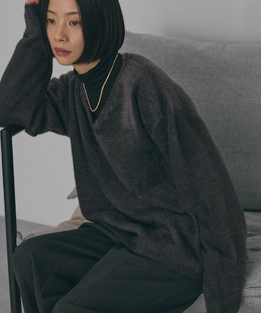 Vネックフェアリーニットプルオーバー