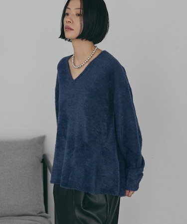 Vネックフェアリーニットプルオーバー