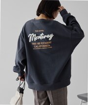 サガラ刺繍裏毛プルオーバー