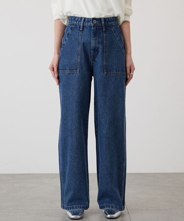 ベイカーデニムパンツ