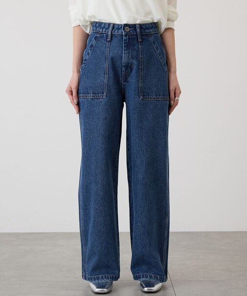 ベイカーデニムパンツ