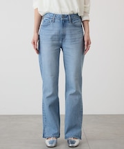 セミフレアデニムパンツ