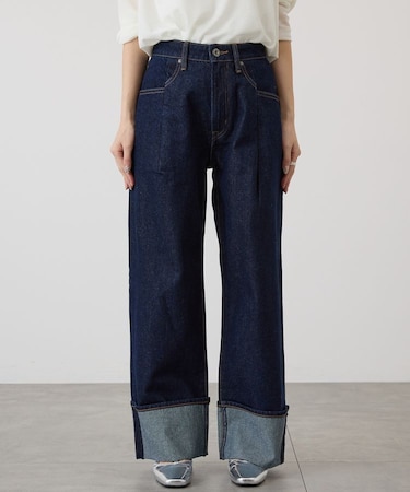 ロールアップデニムパンツ