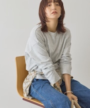 クルーネックスクエアヘムプルオーバー