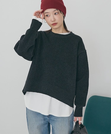 【選べる丈】モールニットプルオーバー