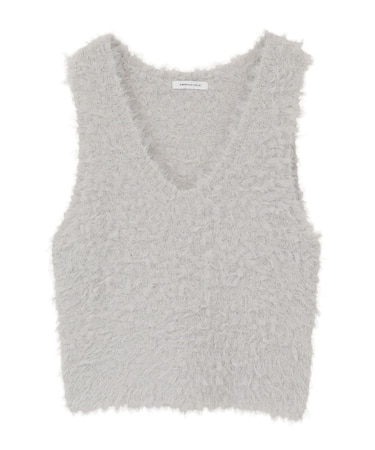 テープヤーンニットベスト