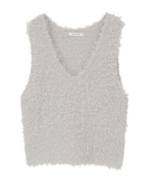 テープヤーンニットベスト