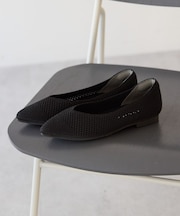 【整履き】メッシュニットフラットパンプス