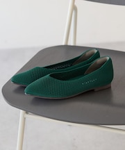 【整履き】メッシュニットフラットパンプス