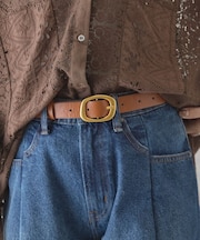 ニュアンススクエアバックルベルト