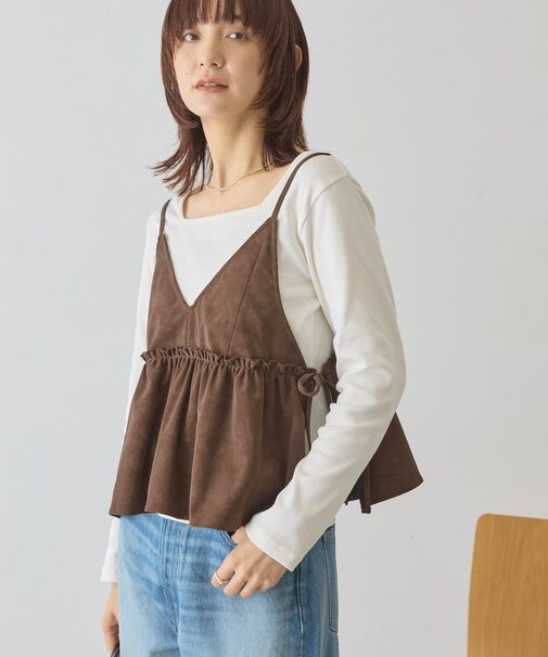 レザーライクビスチェ