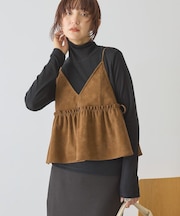 レザーライクビスチェ