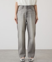 ルーズストレートデニムパンツ