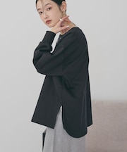 サイドZIPスウェットプルオーバー