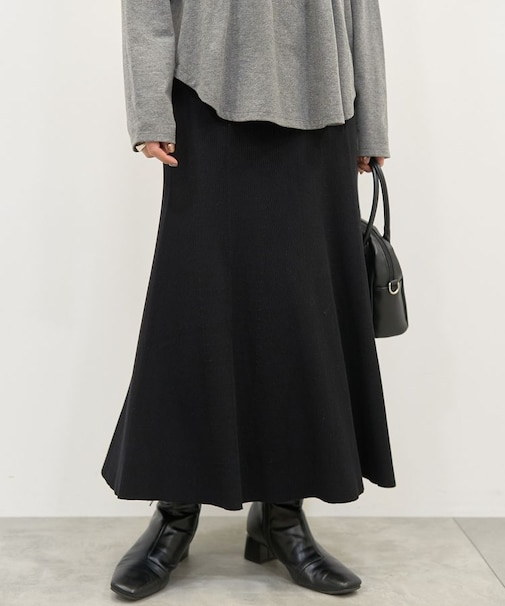 リブマーメイドスカート