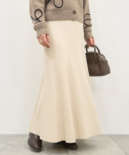 リブマーメイドスカート