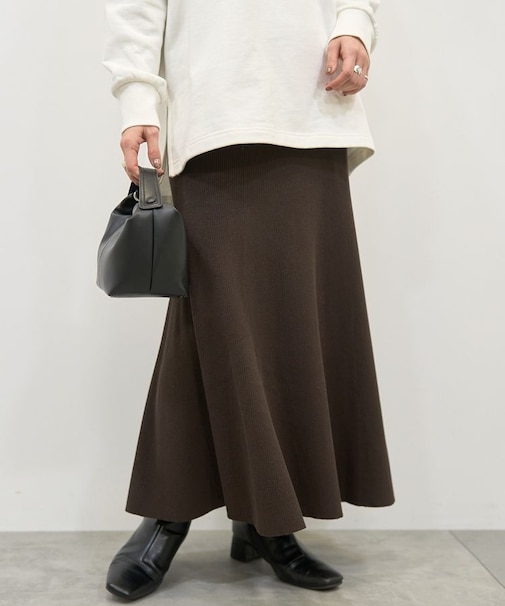 リブマーメイドスカート