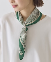 【リングSET】波ストライプ柄スカーフ
