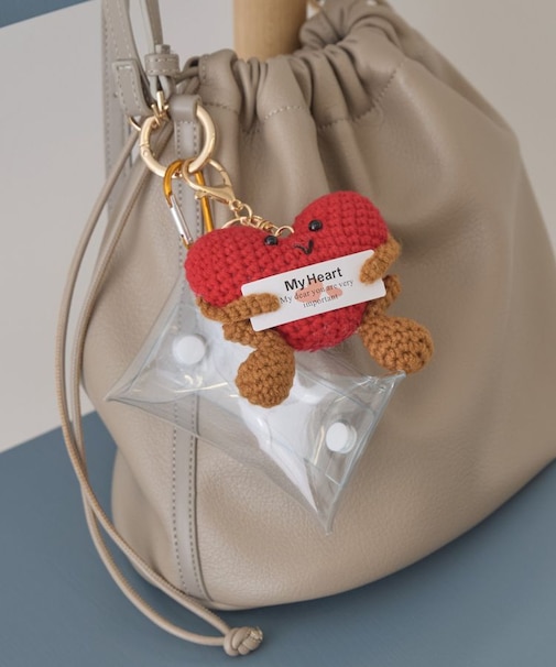 ポーチinハートちゃんチャーム