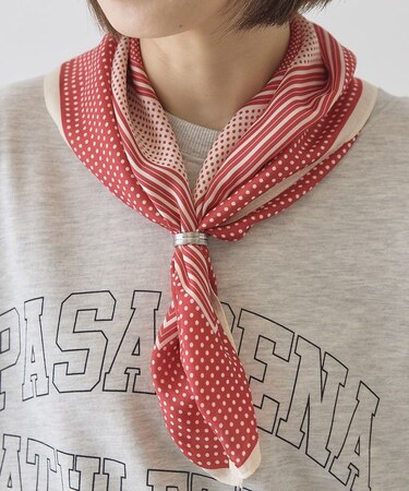 【リングSET】ドット柄スカーフ