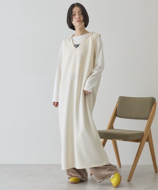 スキッパーポンチパーカーワンピース