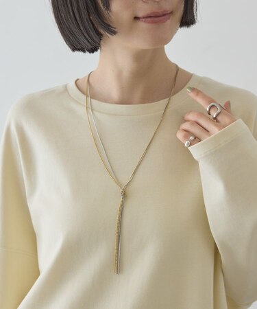 【ステンレス】2ラインネックレス