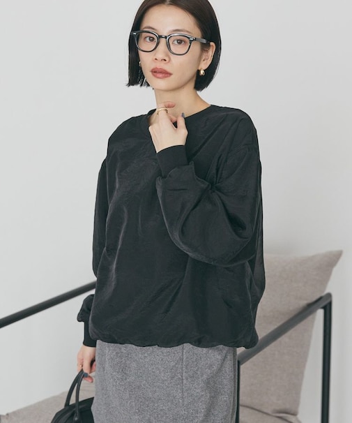 オーガンジーレイヤードスウェットプルオーバー