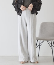 センタータックワイドスウェットパンツ