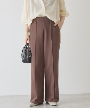 センタータックワイドスウェットパンツ