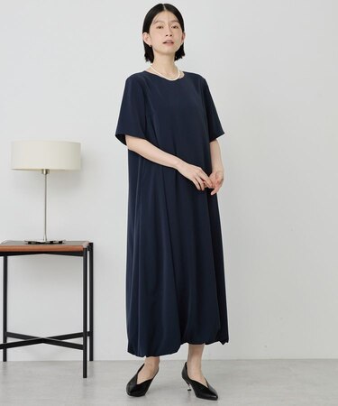 【イージーケア】バルーンワンピース