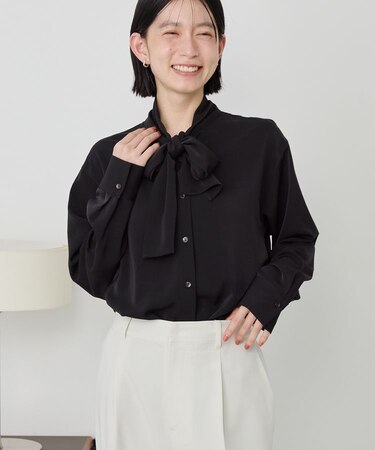 【イージーケア】ナロータイブラウス