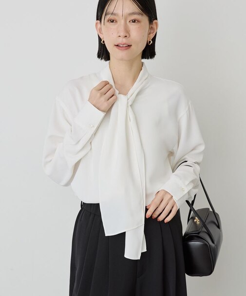 【イージーケア】ナロータイブラウス