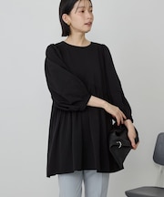 DOTジャガードティアードブラウス