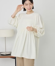 DOTジャガードティアードブラウス