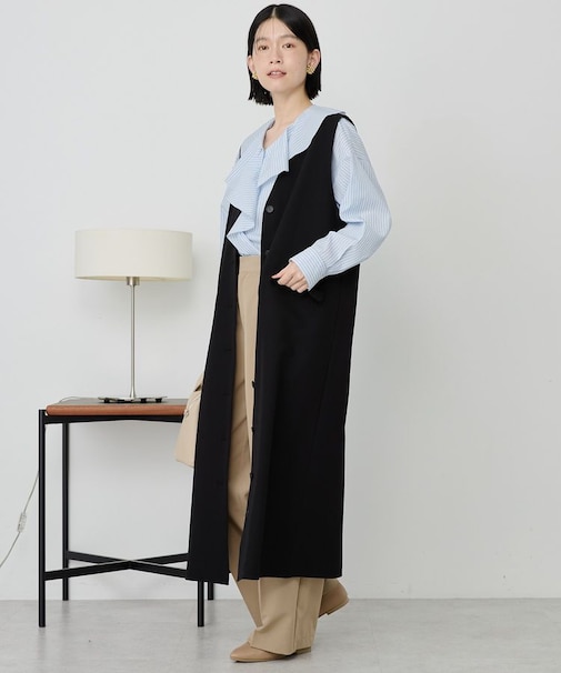 【イージーケア】ジレワンピース