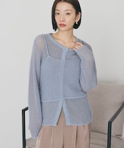 甘編みキャミカーディガンセット