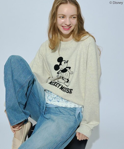 【Mickey&Friends】ビンテージ風スウェット