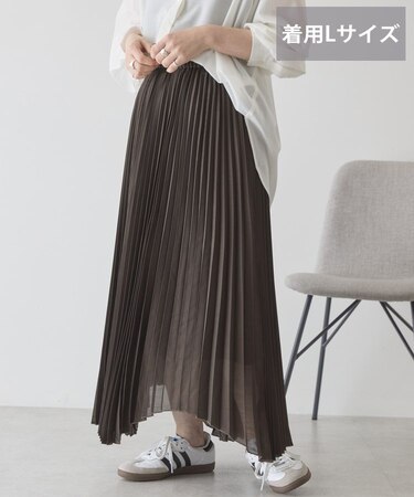 【選べる丈】シアープリーツスカート