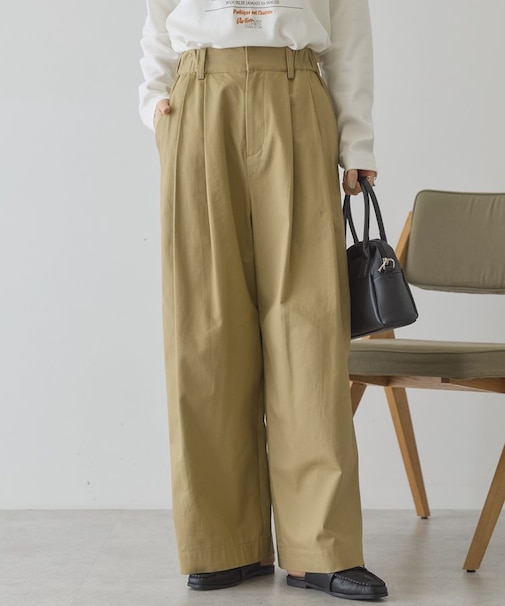 ワイドチノパンツ