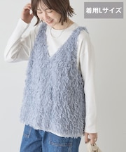 【選べる丈】フェザーVネックベスト