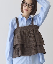 シアーチェックビスチェ