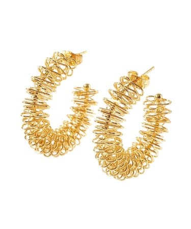 ワイヤーフープピアス