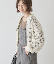 アートレースカーディガン