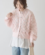 アートレースカーディガン