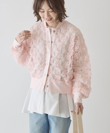 アートレースカーディガン