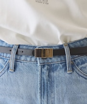 スクエアメタルパーツベルト