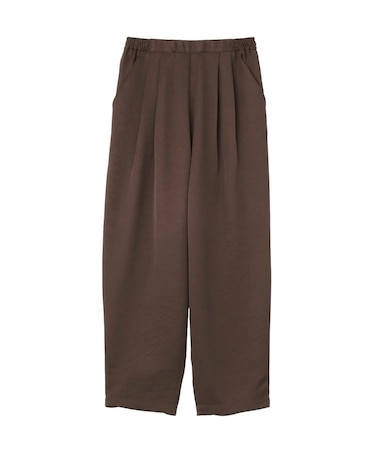 【イージーケア】サテンカーブパンツ