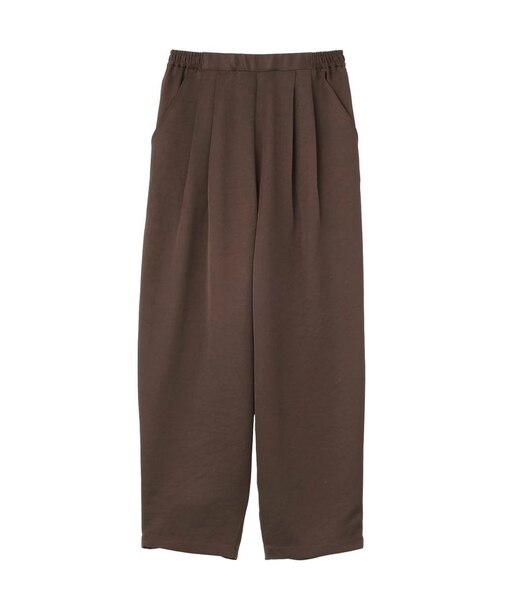 【イージーケア】サテンカーブパンツ