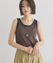 【抗菌防臭】バイカラーテレコタンクトップ