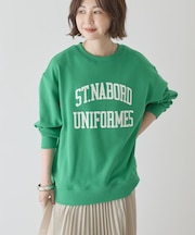 カレッジロゴ裏毛スウェット